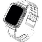 CoverZone Apple Watch Ultra Uyumlu 49 mm Transparan Wanderlust Spor Saat Kayış Şeffaf Kordon