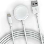Coverzone Apple Watch Ve Lightning 2 İn 1 Masaüstü Manyetik Şarj Kablosu