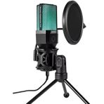 Coverzone Bilgisayar RGB Mikrofon 20-20kHz Profesyonel Podcast Mikrofon Kiti Tak Çalıştır USB Kablolu Pc Dizüstü Bilgisayar Için Vlog Youtuber Kick Canlı Yayın X1R