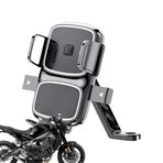 Coverzone Bisiklet Motosiklet ve Scooter için Dikiz Aynası Uyumlu Telefon Tutucu Orjinal Malzeme Yüksek Kalite 360 Derece Dönebilen Universal Modellere Uyumlu Kolay Kurulum ve Kullanım ZR658 (ZR658)