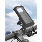 Coverzone Bisiklet Motosiklet ve Scooter için Gidon Uyumlu Telefon Tutucu Orjinal Malzeme Yüksek Kalite 360 Derece Dönebilen Universal Modellere Uyumlu Kolay Kurulum DS-MT3