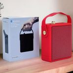Coverzone Bluetooth Hoparlör Taşınabilir Portatif Hoparlör Taşıma İpli Evde Ofisde Seyahatte Tatilde Kampda Kullanıma Uygun STOCKWELL II (Kırmızı)