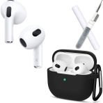 Coverzone Bluetooth Kulaklık 3. Nesil 3x5 Muadil Kablosuz Kulaklık Kutusu ve Şarj Kablosu Dahil ve Silikon Kılıf + Kulaklık Temizleyici