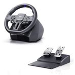 CoverZone Direksiyon Seti – 900° Dönüş, Çift Motorlu Titreşim, 16-Bit Manyetik Encoder, Rgb Işıklı Geri Bildirim, Hall Sensörlü Metal Pedal, Pc Ps4 Xbox Uyumlu Gerçek Sürüş Deneyimi Pxn V900 Gen2