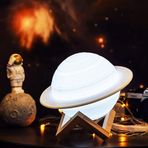 coverzone Dokunmatik 3D Saturn Mini Boy 13 cm Gece Lambası