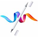 Coverzone Dokunmatik Kalem 2 in1 Çift Uçlu Hassas Stylus Kalem Tüm Dokunmatik Cihazlarla Uyumlu Tablet Kalemi Tablet ve Telefonlar İçin İnce Uçlu Çizim Yazı Not Alma Akıllı Tahta Kalemi AP-1