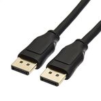Coverzone DP to DP 1.8 Metre A Kalite Kablo DisplayPort to DisplayPort Monitör Kablosu Siyah Renk ZR737
