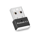Coverzone Dual Mode Bluetooth 5.3 USB Adaptör Dongle – Bilgisayar için Bluetooth Alıcı Verici, USB Dongle Adaptör PC Laptop, Kulaklık Hoparlör Klavye Mouse Gamepad Bağlantı Aparatı 15m | ZR770