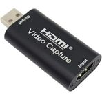 Coverzone Ekran Görüntüsü Kayıt, Ses ve Video Capture Yakalama Kartı 1080p 30fps HDMI - USB Yakalama Kartı, Yüksek Çözünürlük, Canlı Yayın, Oyun ve Video Kaydı İçin İdeal