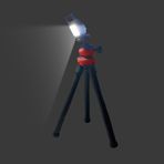 Coverzone Esnek 30cm Ahtapot Tripod ile Birlikte Mini USB Su Geçirmez El Feneri Şarj Edilebilir El Feneri Çalışma Lambası Acil Durum Lambası Tirbuşon Özellikli Balıkçılık ve Kamp İçin İdeal