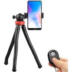 Coverzone Flexible Youtuber Twich ve Sosyal Medya Yayıncılar için 30cm Ahtapot 360 Derece 320gr Selfie Telefon Tutucu Tripod Ahtapot (Kumandalı)