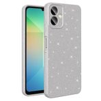 Coverzone Galaxy A06 ile uyumlu Z-Jelly Kılıf Kamera Korumalı Simli Işıltılı Renkli Parlak Silikon Kapak - Silver