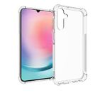 Coverzone Galaxy A15 ile uyumlu Kılıf Z-Nitro Anti Shock Silikon Kapak Kamera Korumalı Antişok Airbag Köşe Korumalı Silikon Şeffaf Kılıf