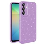 Coverzone Galaxy A16 ile uyumlu Z-Jelly Kılıf Kamera Korumalı Simli Işıltılı Renkli Parlak Silikon Kapak - Lila