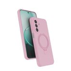 Coverzone Galaxy A27 ile uyumlu Kılıf MagSafe ile uyumlu Z-Samara Kapak Wireless Şarj Özellikli Stand Olabilen Galaxy A27 kilif Pembe