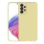 Coverzone Galaxy A33 5G ile uyumlu Kılıf Soft ve pürüzsüz dış yüzey Silikon Kılıf, Ultra ince yapılı Galaxy A33 5G uyumlu Kılıf Esnek silikon Premier Arka Kapak Gold