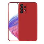 Coverzone Galaxy A33 5G ile uyumlu Kılıf Soft ve pürüzsüz dış yüzey Silikon Kılıf, Ultra ince yapılı Galaxy A33 5G uyumlu Kılıf Esnek silikon Premier Arka Kapak Kırmızı