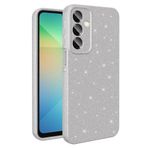 Coverzone Galaxy A36 ile uyumlu Z-Jelly Kılıf Kamera Korumalı Simli Işıltılı Renkli Parlak Silikon Kapak - Silver