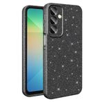 Coverzone Galaxy A56 ile uyumlu Z-Jelly Kılıf Kamera Korumalı Simli Işıltılı Renkli Parlak Silikon Kapak - Siyah