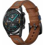CoverZone Galaxy Gear S3 Kahverengi Deri Kordon