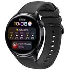 CoverZone Galaxy Gear S3 Uyumlu Termoplastik Perforated Siyah Kayış Kordon