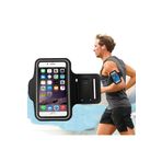 Coverzone Galaxy M10 Kol Bandı Kılıf Koşu Bandı Kulaklık Çıkışlı Armband Su Geçirmez Siyah