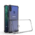 Coverzone Galaxy M11 ile uyumlu Kılıf Z-Nitro Anti Shock Silikon Kapak Kamera Korumalı Antişok Airbag Köşe Korumalı Silikon Şeffaf Kılıf