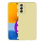 Coverzone Galaxy M52 ile uyumlu Kılıf Soft ve pürüzsüz dış yüzey Silikon Kılıf, Ultra ince yapılı Galaxy M52 uyumlu Kılıf Esnek silikon Premier Arka Kapak Gold