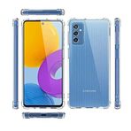 Coverzone Galaxy M52 ile uyumlu Kılıf Z-Nitro Anti Shock Silikon Kapak Kamera Korumalı Antişok Airbag Köşe Korumalı Silikon Şeffaf Kılıf