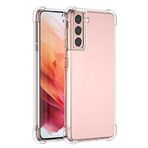 Coverzone Galaxy S21 Plus ile uyumlu Kılıf Z-Nitro Anti Shock Silikon Kapak Kamera Korumalı Antişok Airbag Köşe Korumalı Silikon Şeffaf Kılıf