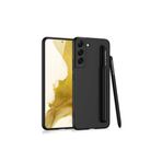 Coverzone Galaxy S22 Ile Uyumlu Kılıf Kamera Korumalı Kalem Bölmeli + Kalem Hediyeli Fetching Kapak Siyah