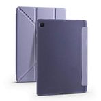 Coverzone Galaxy Tab A7 10.4 T500 2020 İle Uyumlu Tofu Folding Kalem Tutacaklı Standlı Kılıf Mor