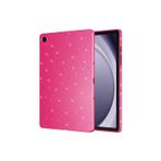 Coverzone Galaxy Tab S10 Lite İle Uyumlu İyi Kalite Simli Parlak Görünüm Tablet Koton Kılıf Shimmer Neon Pink