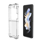 Coverzone Galaxy Z Flip 6 ile uyumlu Kılıf Z-Nitro Anti Shock Silikon Kapak Kamera Korumalı Antişok Airbag Köşe Korumalı Silikon Şeffaf Kılıf