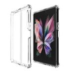 Coverzone Galaxy Z Fold 4 ile uyumlu Kılıf Z-Nitro Anti Shock Silikon Kapak Kamera Korumalı Antişok Airbag Köşe Korumalı Silikon Şeffaf Kılıf