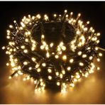 Coverzone Gün Işığı Fişli LED Işık Zinciri 220V Enerjili Dekoratif Aydınlatma Balkon Oda ve Yılbaşı Süslemeleri için Sıcak Sarı Işık Enerji Sınıfı (Siyah Kablo Sarı Işık, 40 Metre)