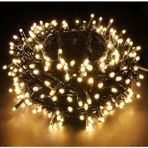 Coverzone Gün Işığı Fişli LED Işık Zinciri 220V Enerjili Dekoratif Aydınlatma Balkon Oda ve Yılbaşı Süslemeleri için Sıcak Sarı Işık Enerji Sınıfı (Siyah Kablo Sarı Işık, 80 Metre)