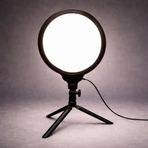 Coverzone Halka Işık 8.4 inç (21.5cm) 180cm Kablolu Stüdyo Işığı Ürün ve Görsel Fotoğraflama Işığı Fotoğraf Makinesi Kamera Youtuber Twich Ring Light Yayıncı Işığı (HP260 8.4inç Siyah)