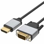 Coverzone HDMI to VGA Dönüştürücü Kablo 1080P 60Hz Full HD – HDTV HDMI Çıkıştan VGA Monitör Projeksiyon Bağlantı Kablosu – Tek Yönlü Görüntü Aktarımı (HDTV to VGA) | ZR1162