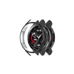 Coverzone Honor Watch GS Pro ile uyumlu Önü Açık Tasarım Sert Rubber Honor Watch GS Pro ile uyumlu Akıllı Saat Kılıf Siyah