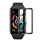 Coverzone Huawei Band 6 Saat İle Uyumlu Tam Kapatan Pet Saat Ekran Koruyucu Siyah