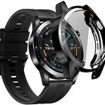 Coverzone Huawei GT2 ile uyumlu 46mm Watch Gard 02 Ekran Koruyucu Siyah