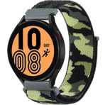 CoverZone Huawei GT2 Koyu Yeşil 46 mm İle Uyumlu Kamuflaj Desenli Hasır Örgü İşlemeli Kordon