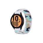 CoverZone Huawei GT2 Turkuaz 46 mm İle Uyumlu Kamuflaj Desenli Hasır Örgü İşlemeli Kordon