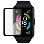 Coverzone Huawei Honor Band 6 İle Uyumlu Akıllı Saat Tam Kapak Pet Saat Ekran Koruyucu