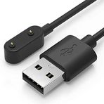 Coverzone Huawei Honor Band 7 ile uyumlu Akıllı Saat için Manyetik Usb Şarj Kablosu Honor Band 7 ile uyumlu Kablo Siyah