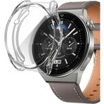 Coverzone Huawei Watch 4 Pro ile Uyumlu Çerceve Pc Wafture Silikon Kılıf Koruma Watch 4 Pro ile Uyumlu Gard Çerçeve (Şeffaf)