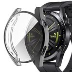 Coverzone Huawei Watch Buds ile uyumlu Aurora Ekran Koruma Toz ve Kirden Koruyan Kapatan Hafif ve kompakt yapılı 22mm Ekran Koruyucu Silikon (Şeffaf)
