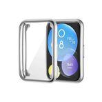 Coverzone Huawei Watch Fit 2 Akıllı Saat ile uyumlu Tpu Çerçeveli Tam Kaplayan Toz ve Kirden Koruyan Ekran Koruyucu Çerçeveli Kılıf (GÜMÜŞ)
