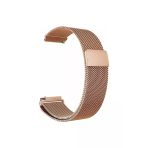 CoverZone Huawei Watch GT 3 Pro Uyumlu 46 mm Hasır Metal Orgulu Rose Gold Kordon